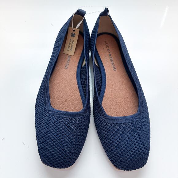Lucky Brand Daneric Blue Knit Washable Ballet Style Flats NWT Size 7.5 - Picture 3 of 11